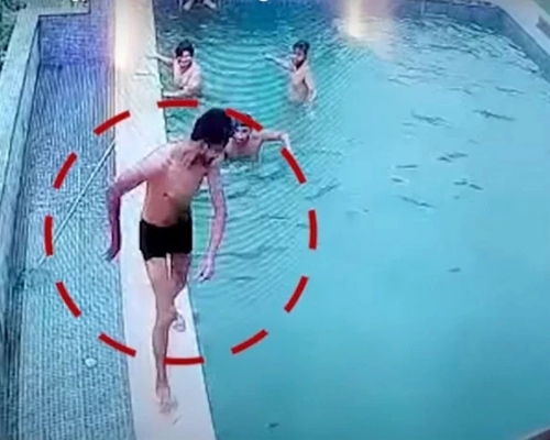 印度男因滑腳從酒店頂樓泳池墮樓身亡。