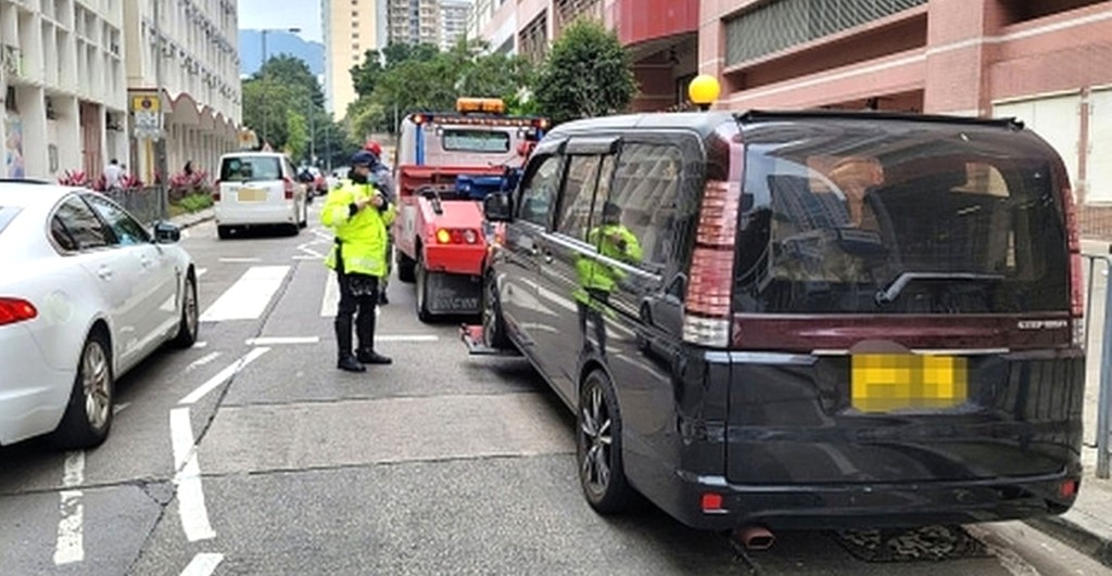 警方打擊違例泊車。資料圖片