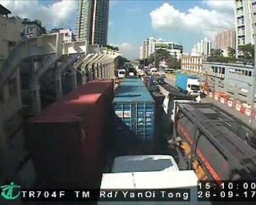 屯門公路交通擠塞。