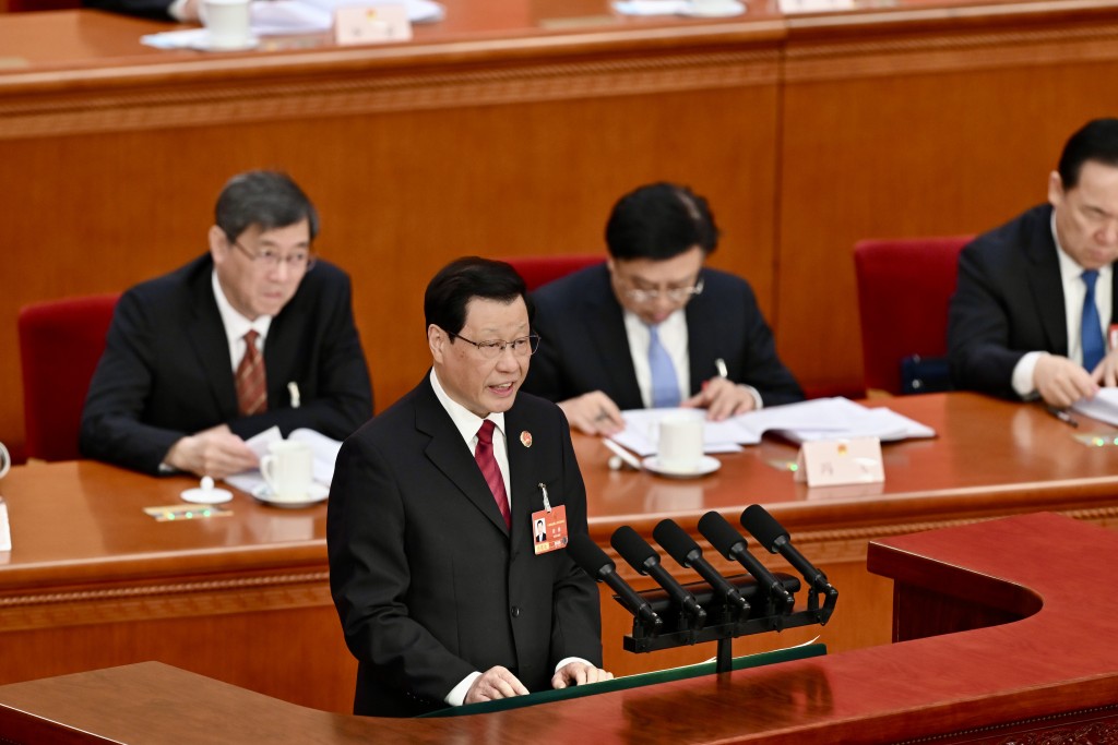  最高人民檢察院檢察長應勇向大會作最高人民檢察院工作報告。劉駿軒攝