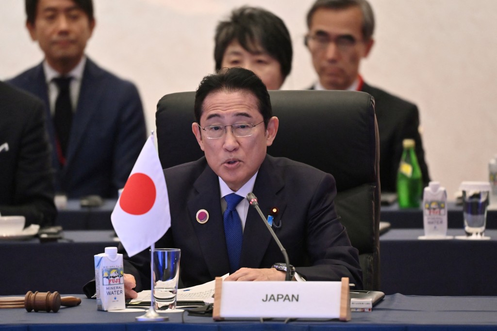 日本首相岸田文雄強烈譴責北韓威脅區域和平與穩定。路透社