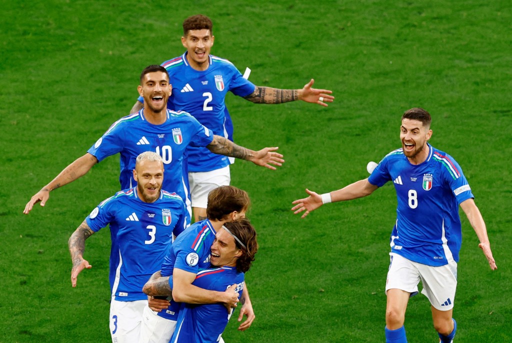 意大利反勝阿爾巴尼亞。Reuters