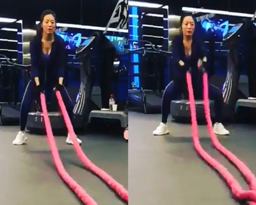 唐詩詠做gym亦不忘派福利。