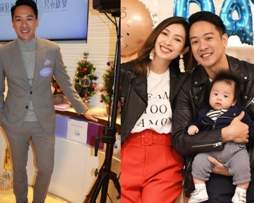 Jason不抗拒一家三口拍廣告。