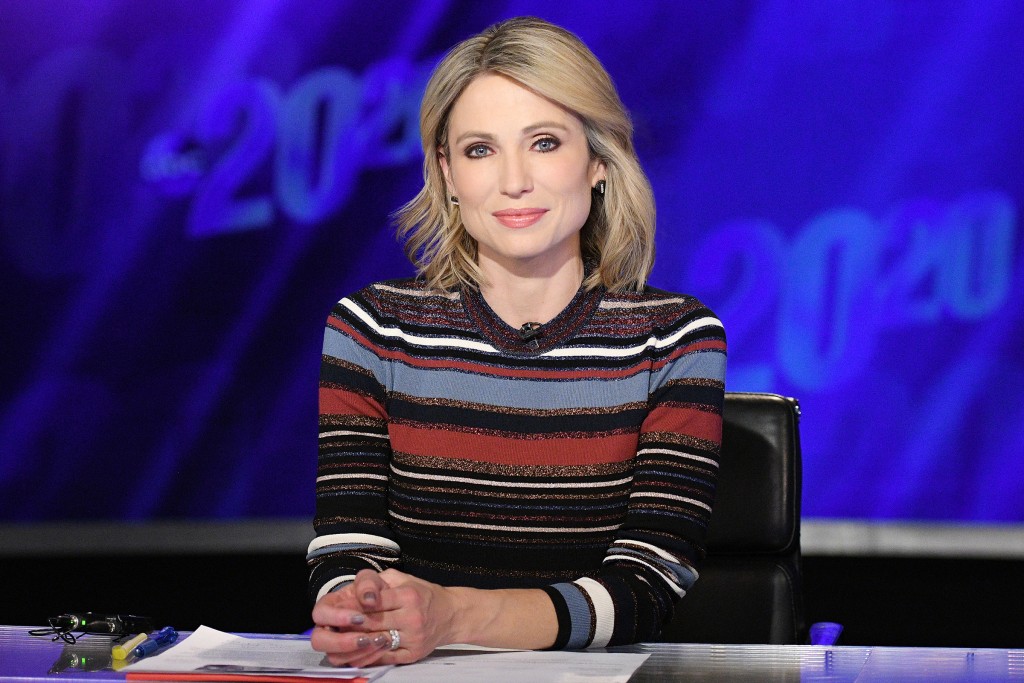 美國廣播公司(ABC)新聞部女主播羅巴克(Amy Robach)。網上圖片