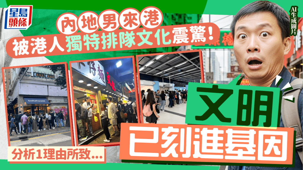 被港人獨特排隊文化震驚！內地男：文明已刻進基因 分析1理由所致...