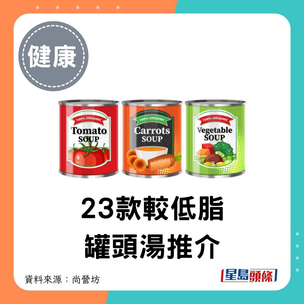 營養師推介23款較低脂罐頭湯