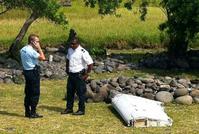 MH370碎片長約2公尺，表面呈白色。AFP 