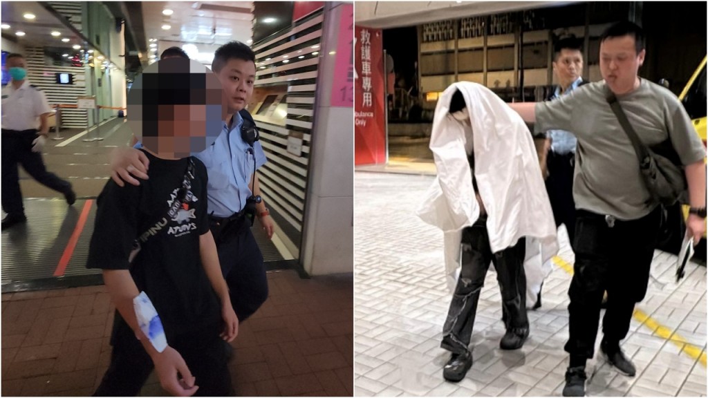 旺角中心兩少年互毆被捕 俱傷送院 兩少女被帶走助查