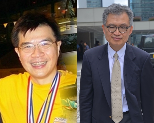 血液腫瘤內科教授鄺沃林(圖右)指被告許金山(圖左)的實驗毫無價值。 