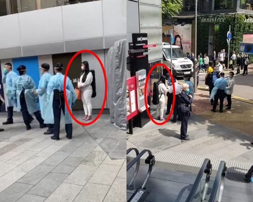 警方接到女子母親報案後，於銅鑼灣希慎廣場門外把她截獲。  FB圖