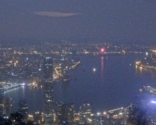 預測今日多雲一兩陣微雨。天文台圖片