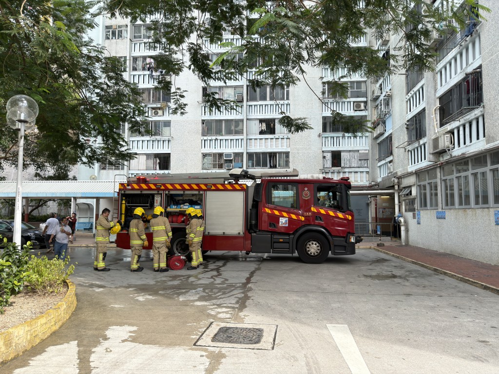 消防到場將火救熄。梁國峰攝