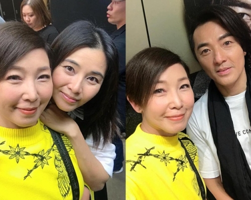 芷珊分別與鄭太和伊健合照。（臉書圖片）