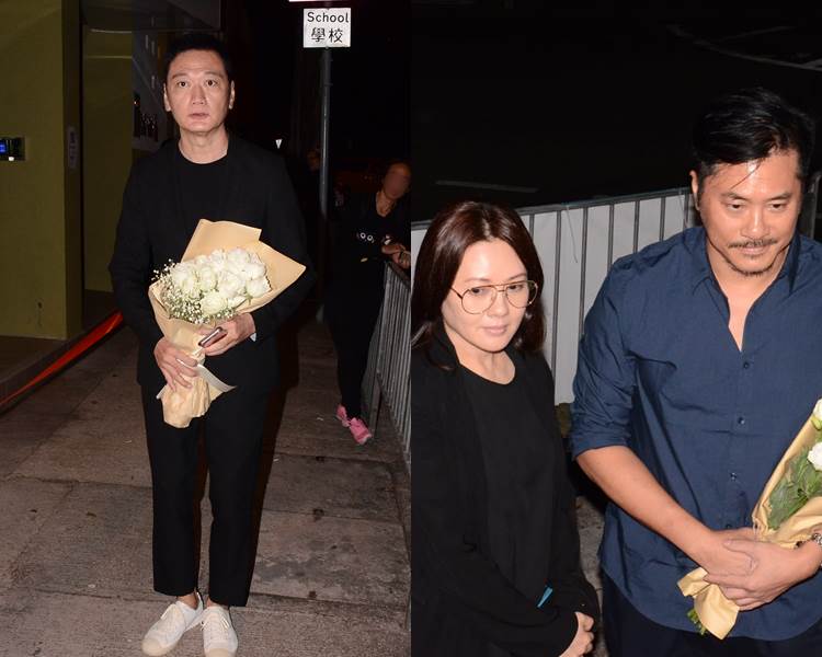 《大时代》拍档陶大宇、李丽珍、邵仲衡出席追思会。