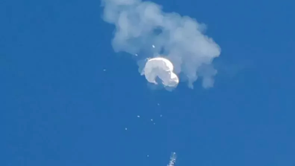 美國去年曾擊落中國高空氣球。 路透社資料圖