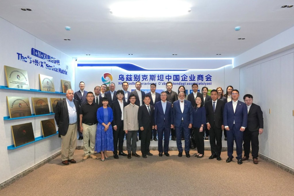林定及代表團與烏茲別克斯坦中國企業商會會面。林定國FB 林定及代表團與烏茲別克斯坦中國企業商會會面。林定國FB