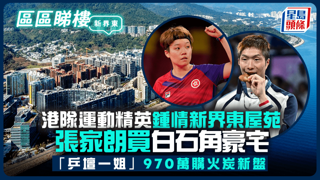 港隊運動精英鍾情新界東屋苑 張家朗買白石角 「乒壇一姐」970萬購火炭新盤｜區區睇樓