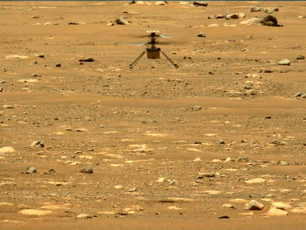 「機智號」今次總共飛行了50米。AP圖片