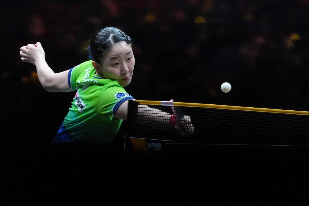 張本美和以1:4不敵王曼昱。新華社