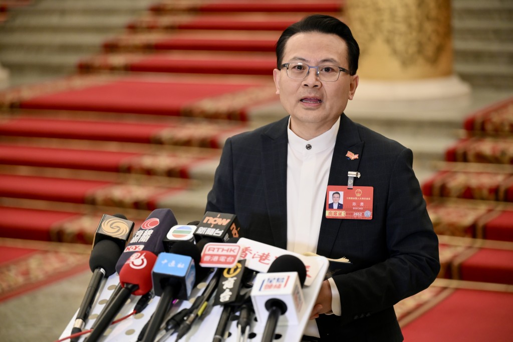 港區全國人大代表召集人陳勇。劉駿軒攝