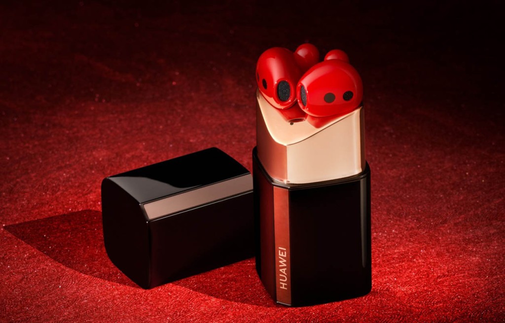 ●HUAWEI明日在內地舉行的全場景新品發布會，其中一位主角是外形別致的FreeBuds Lipstick真無綫耳機。