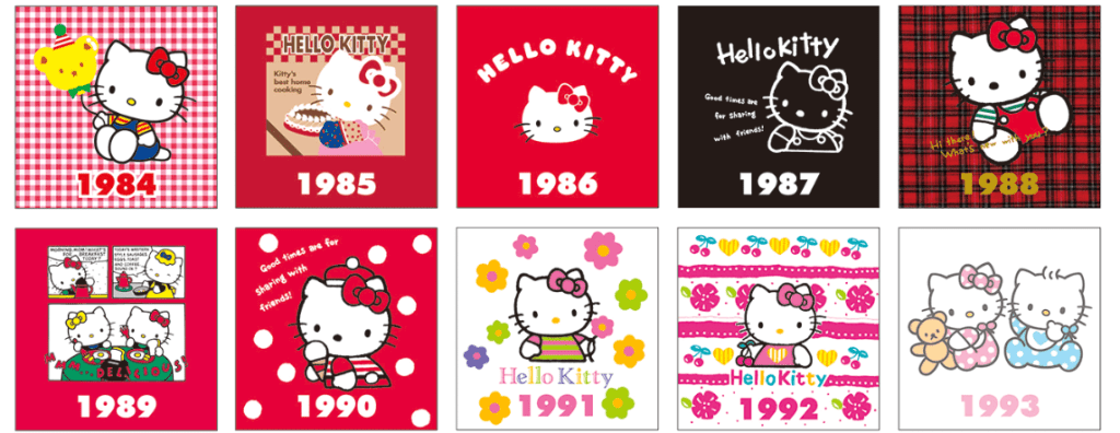 對山口小姐來說，最深刻的設計是在1987年為Hello Kitty做了一個單色系列（Monotone）