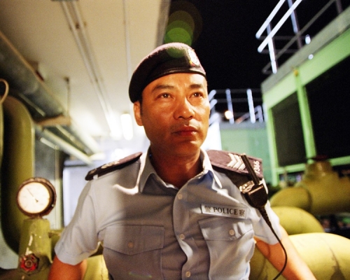 華哥經常演警察。（《機動部隊—警例》劇照）