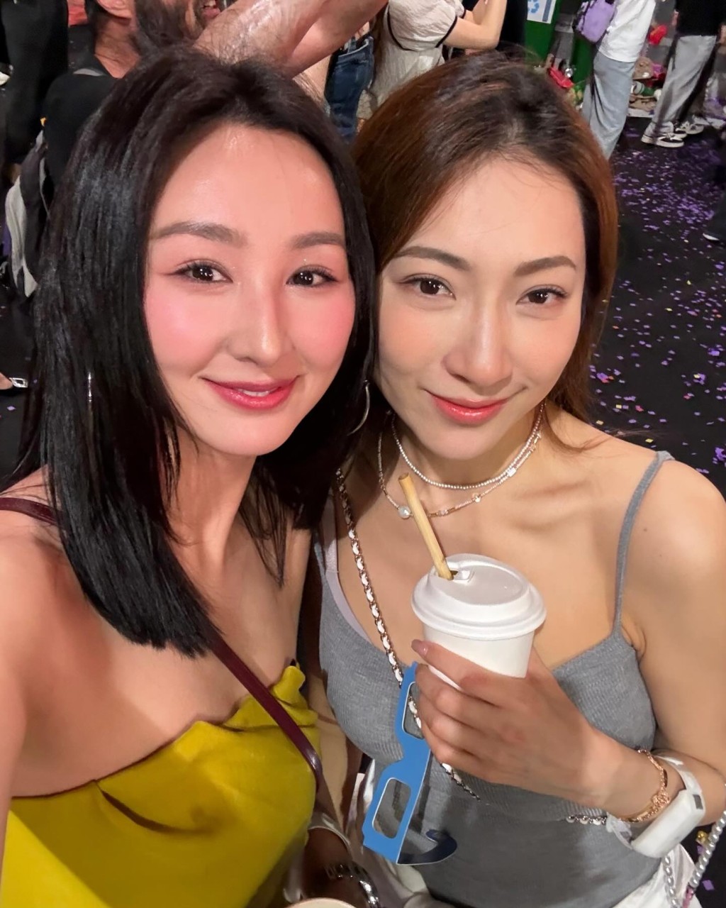 高海寧在IG分享多條影片,可見她買了企位。 高海寧在IG分享多條影片,可見她買了企位。