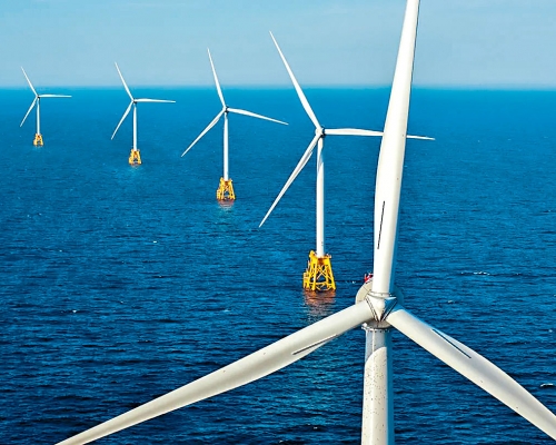 罗德岛的布洛克岛离岸风力发电厂。