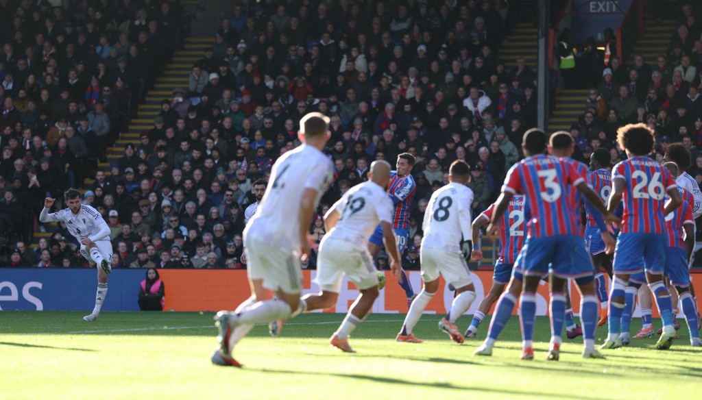 美臣蒙特上周末對水晶宮時亦攻入一球。路透社