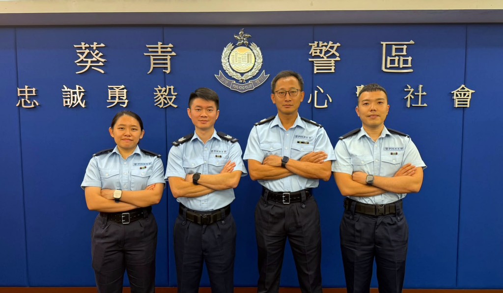 葵涌分區特遣隊早前透過「銳眼計劃」系統偵破連環盜竊案。 麥鍵瀧攝