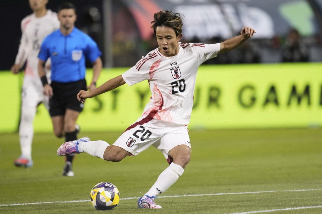 日本中場久保建英在球會和球家隊皆已擔起進攻大旗。美聯社