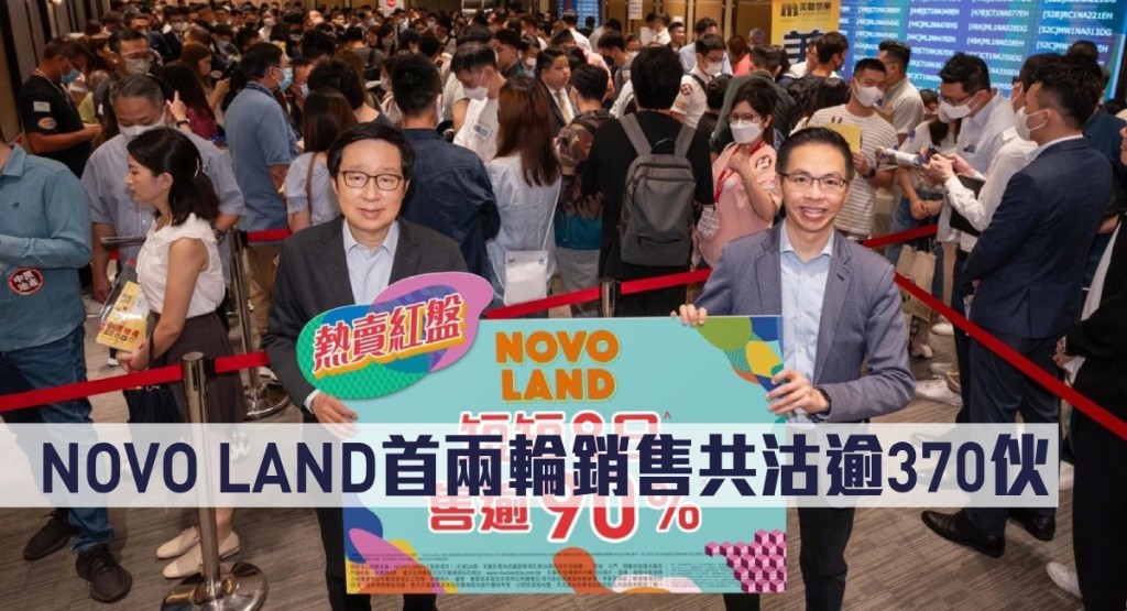 NOVO LAND首兩輪銷售共沽逾370伙。