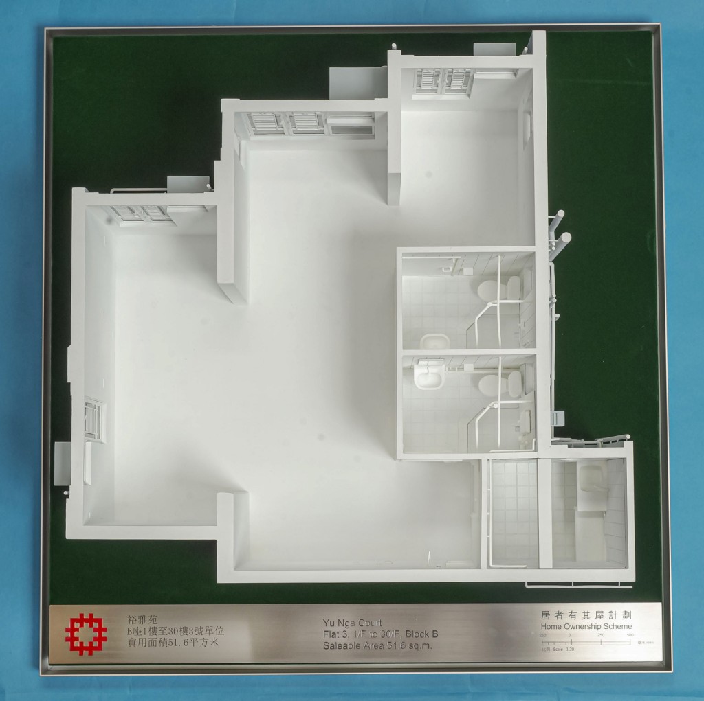 圖示裕雅苑B座1樓至30樓3號單位模型。