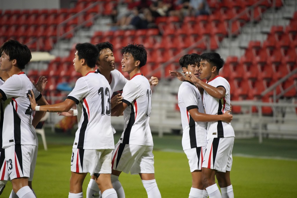 U20亞盃外，港隊擊敗新加坡開齋。 足總圖片