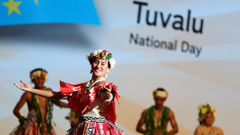 日本大阪关西博览会上的图瓦卢庆典。路透社