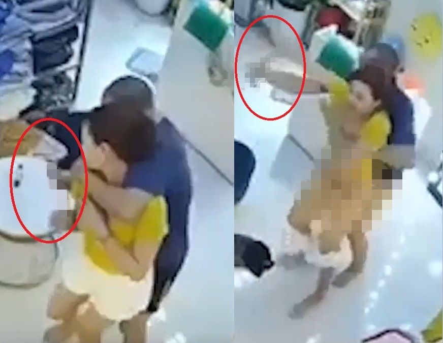 越南服飾店女老闆奪30cm長刀智取淫狼 。 Twitter截圖