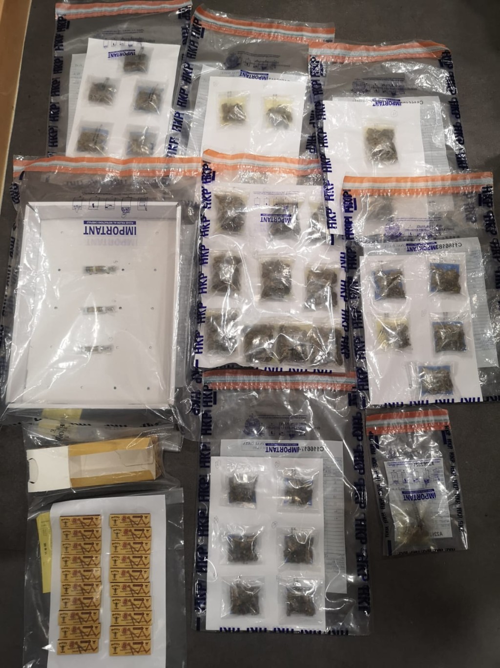 行動中檢獲的毒品市值約7萬7千元。圖:警方提供