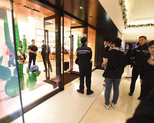 警員在LV店調查