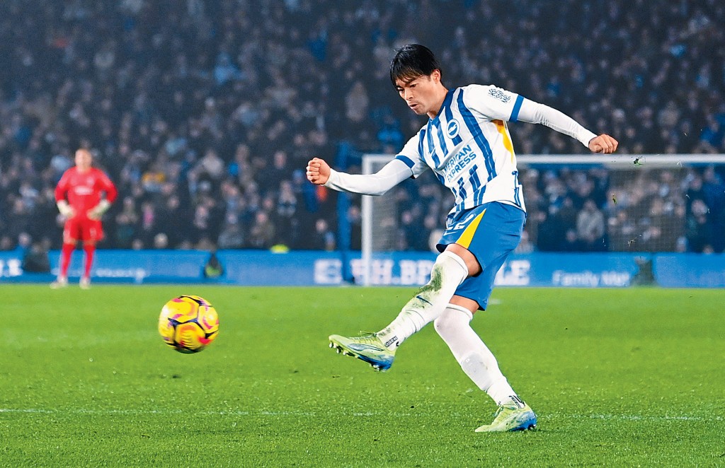 三笘薰左路威脅力強，正合紅魔主帥艾摩廉的13421陣式。