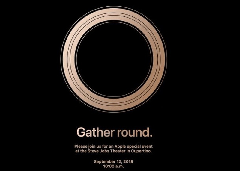 蘋果發布會邀請函以「Gather Round」作主題。(網圖)