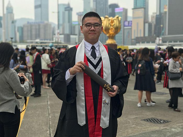 Kelvin希望勉勵 DSE即將放榜的師弟妹,努力找尋自己的志向,嘗試不同的學習體驗,追逐夢想。