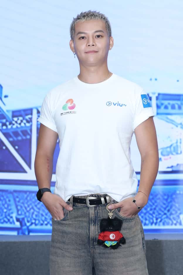 保錡出席ViuTV《第十五屆全國運動會》記者會。 保錡出席ViuTV《第十五屆全國運動會》記者會。