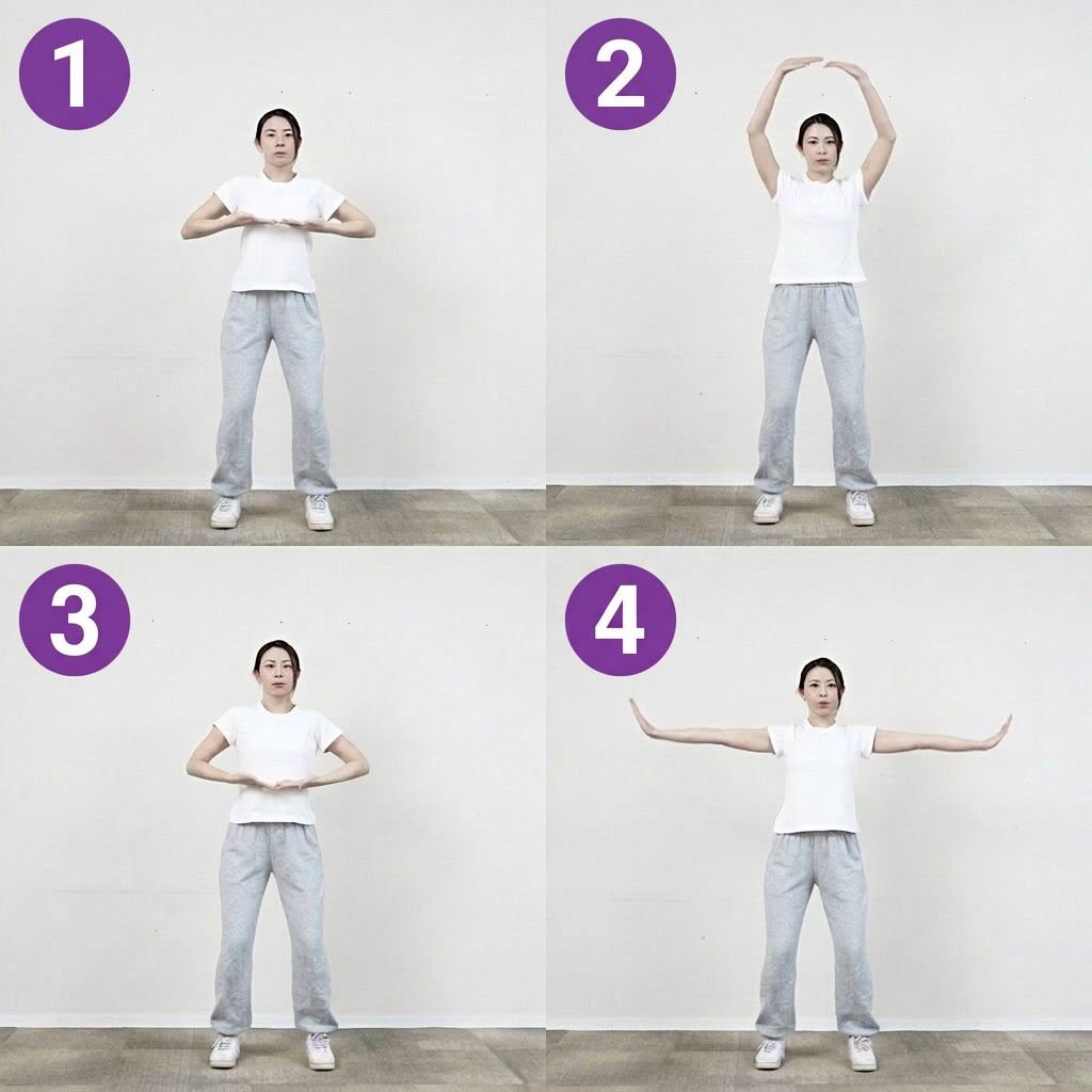 睡前做八段錦,有助排解白天積累的壓力。 睡前做八段錦,有助排解白天積累的壓力。