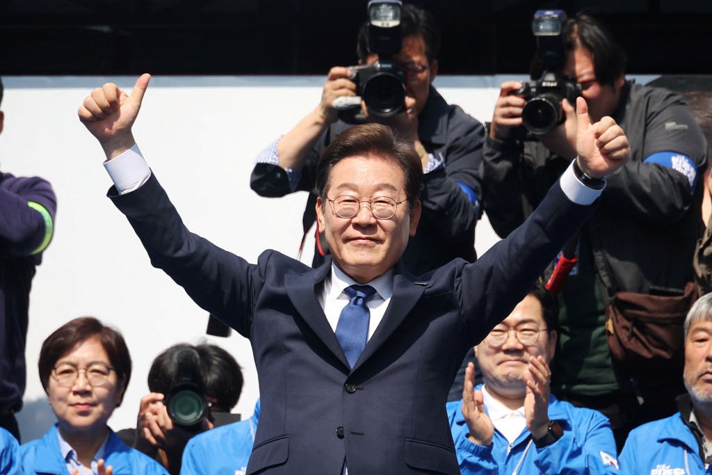 南韓總統候選人李在明。路透社
