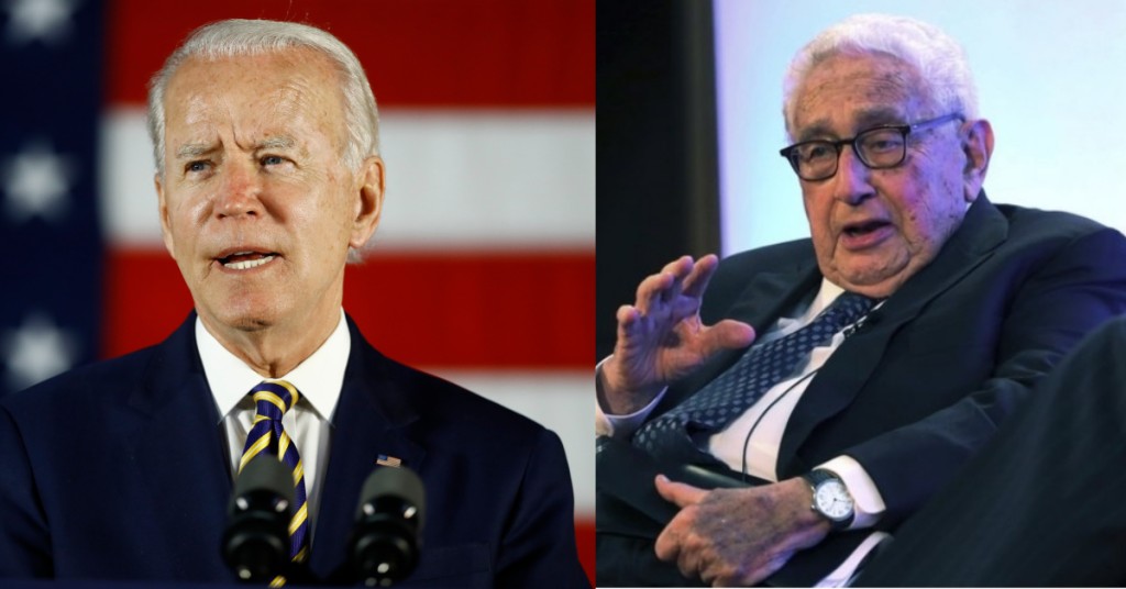 基辛格呼籲即將上任的拜登政府，應迅速採取行動恢復美中溝通渠道。AP 