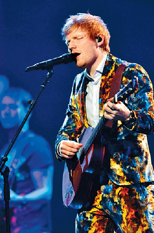 ■Ed Sheeran奪得最佳歌手及最佳歌曲獎。