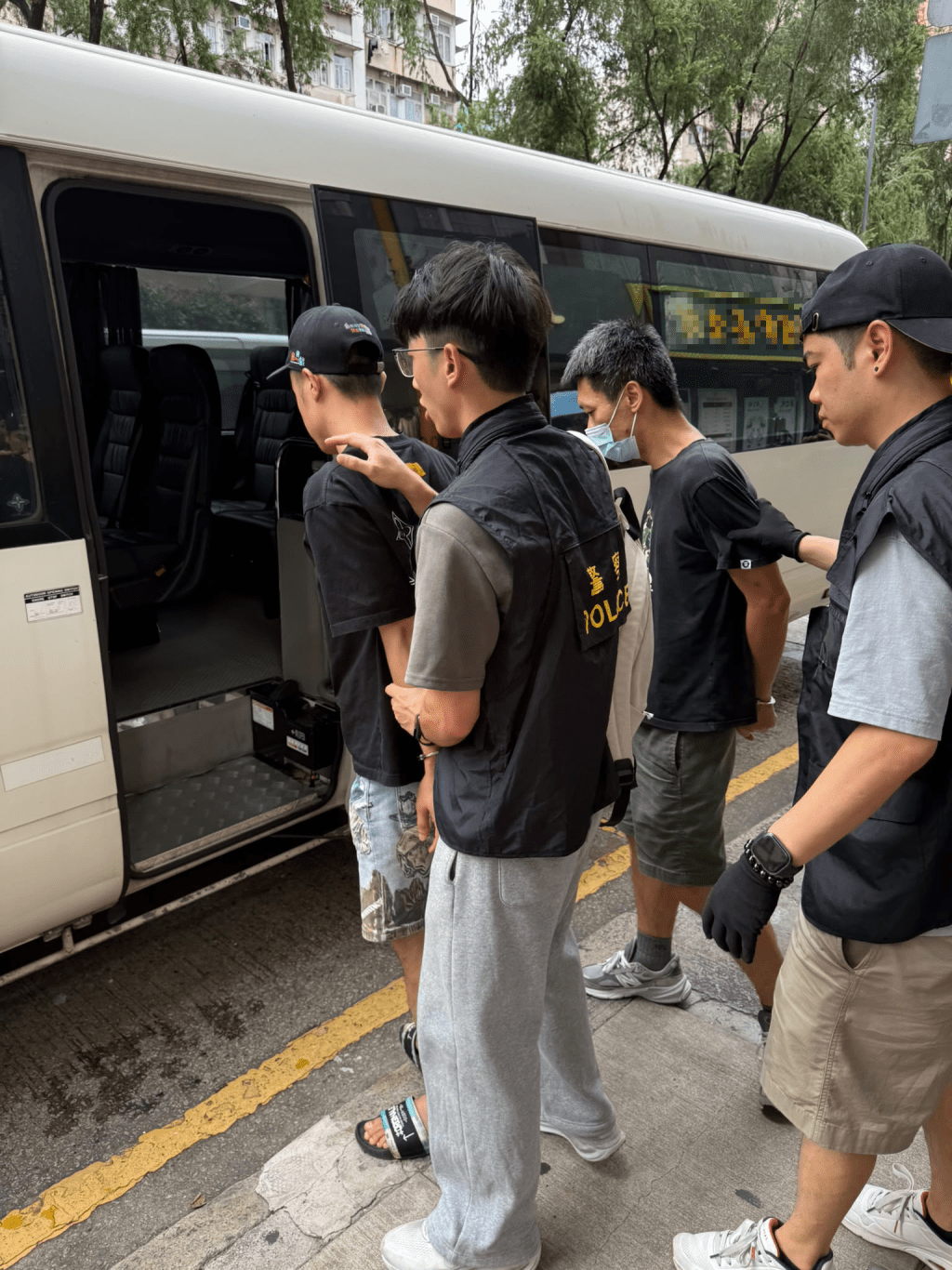 行動中,警方拘捕3人。警方提供 行動中,警方拘捕3人。警方提供