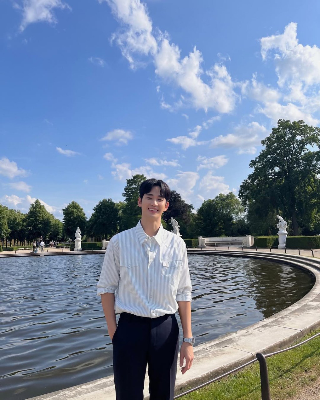 被揭發曾與金賽綸戀人關係後，金秀賢演藝事業遭打擊。IG@soohyun_k216